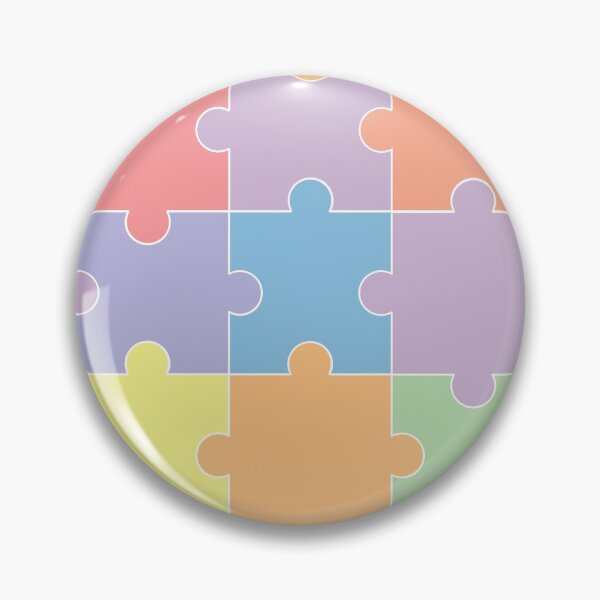 Item preview, Pastel Rainbow Jigsaw pattern designed and sold by ianablakeman.