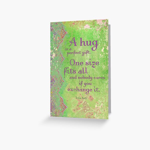 A Hug is a Perfect Gift Greeting Card