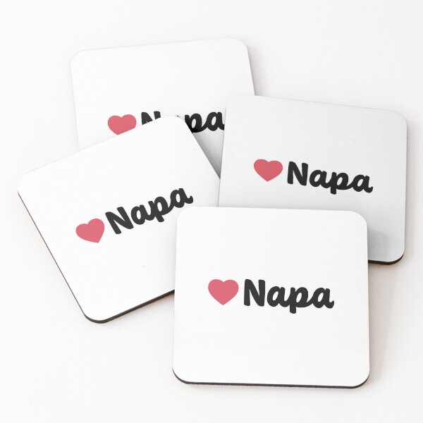 Item preview, Napa California Heart Script designed and sold by modeoftravel.