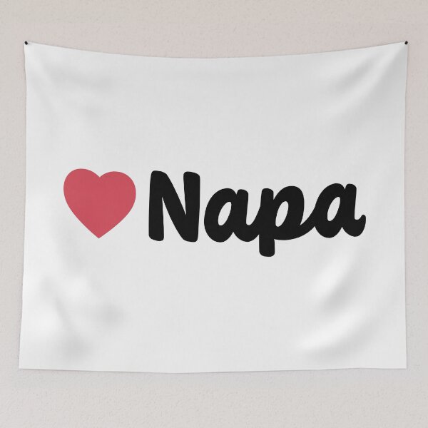 Item preview, Napa California Heart Script designed and sold by modeoftravel.