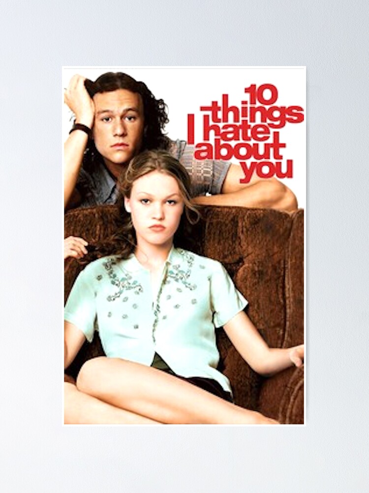 10 Things I Hate About You Poster Canvas 10 Things I Hate About You Canvas  Print, Canvas Wall Art, Movie Poster, Movie Print, Movie Art 