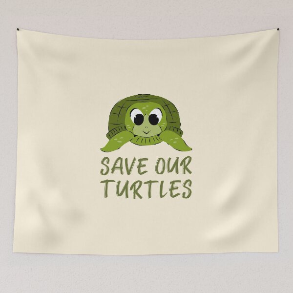 Item preview, Save Our Turtles Baby Turtle designed and sold by Telle Garcia.