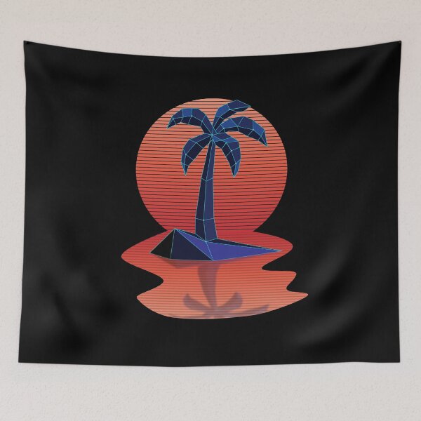 Item preview, Synthwave Aesthetic Island Oasis designed and sold by BrobocopPrime.