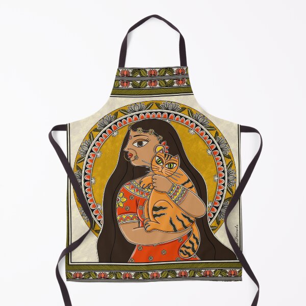 Item preview, The Queen of Tigers Madhubani painting designed and sold by Prita-D.