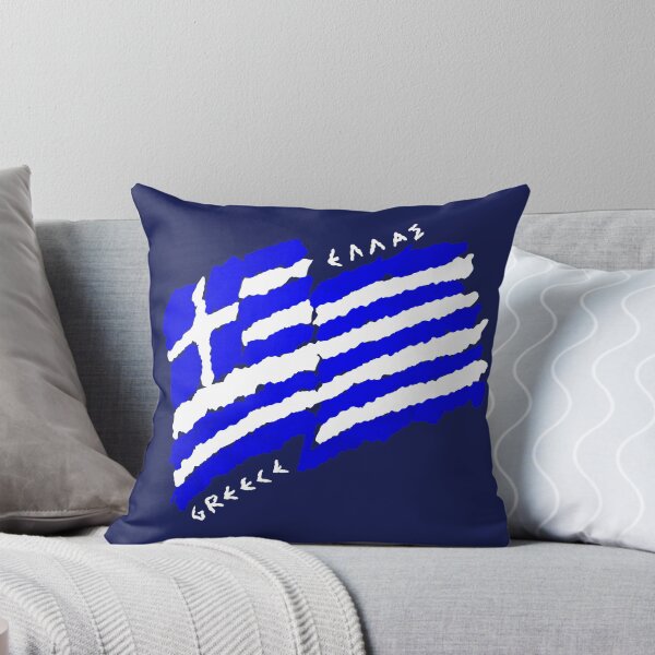 Item preview, Greece Hellas Patriotic Flag designed and sold by Zanshin-Art.