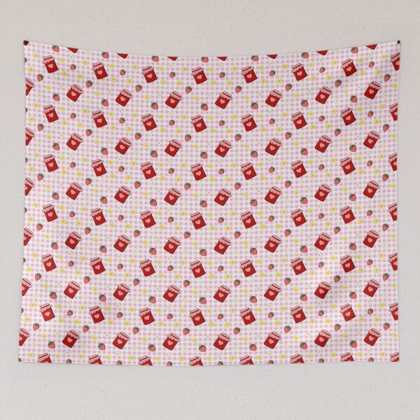 Item preview, Strawberry Jam Gingham designed and sold by LahaskaArt.