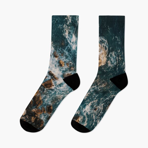 Item preview, Blue Green Ocean Waves And Rocky Shore designed and sold by Vector Scout Lab.