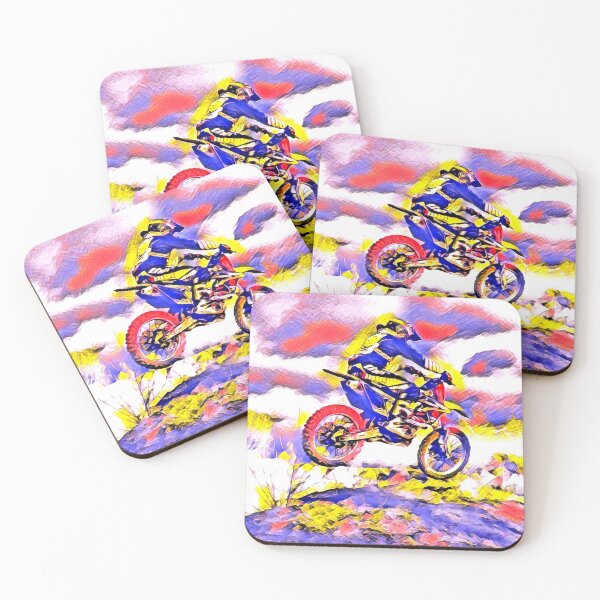 Item preview, Colorful abstract bike painting  designed and sold by Imaginarium Studio.
