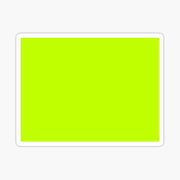 Bitter Lime Green Color Sticker