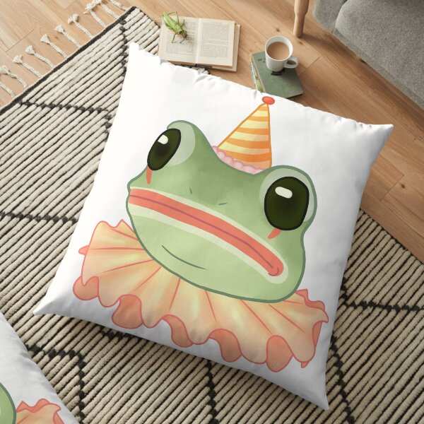 Clown Frog Floor Pillow