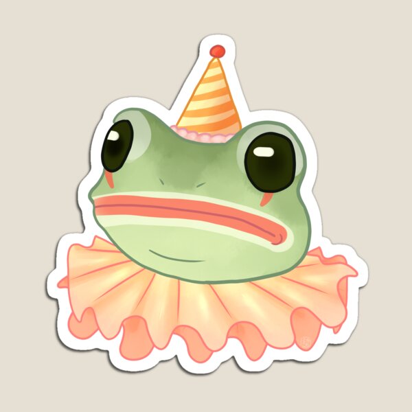 Clown Frog Magnet