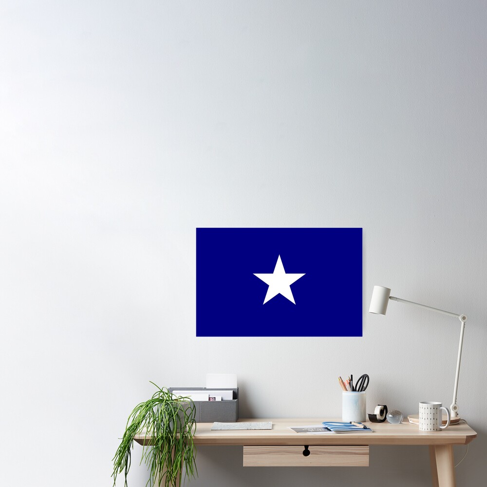 Bonnie Blue Flag Poster By Femolacaster Redbubble