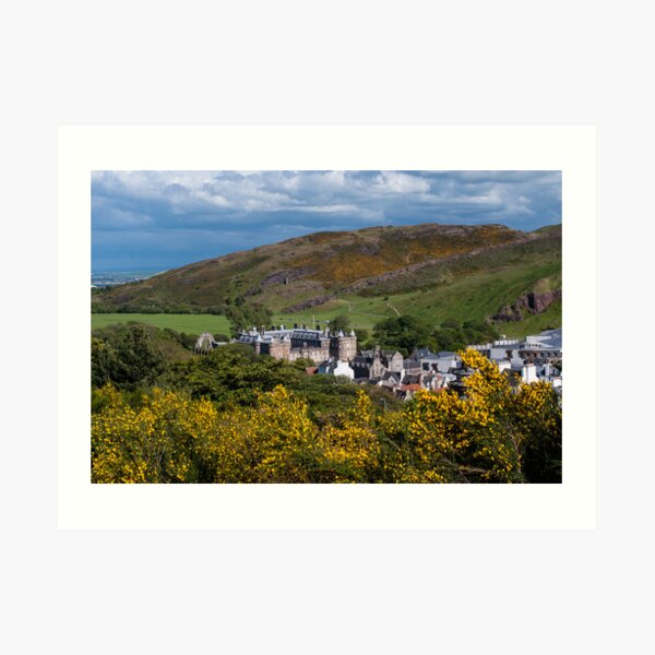 View Over Holyrood Palace Art Print