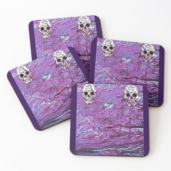 Item preview, Skulls and Roses Purple designed and sold by Aquila Light Pictures.