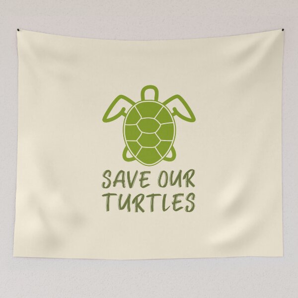 Item preview, Save Our Turtles Wildlife Protection designed and sold by Telle Garcia.