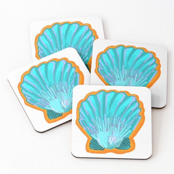 Item preview, Colorful Blue Seashell designed and sold by KatharineArt.
