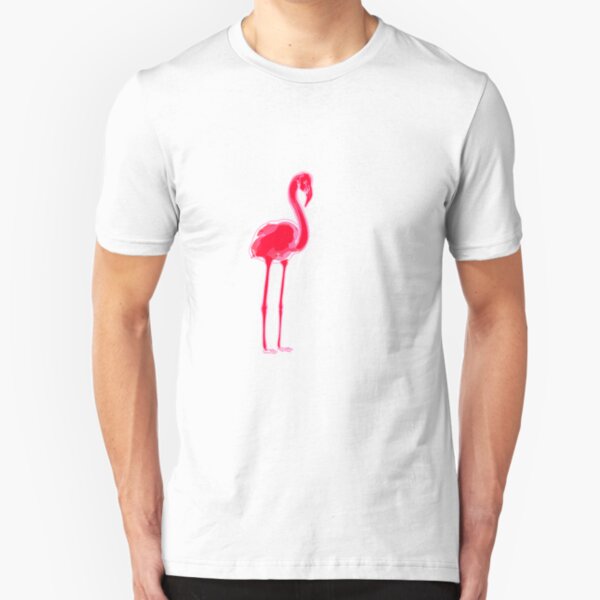 Pink Flamingo 01 Slim Fit T-Shirt