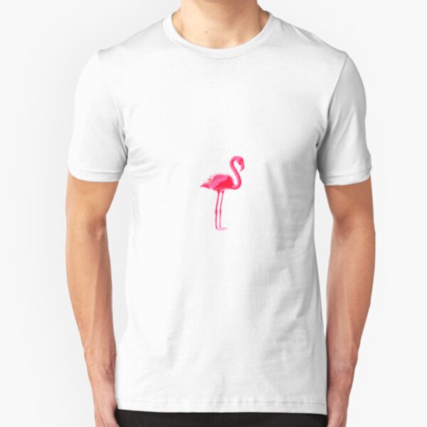 Pink Flamingo 02 Slim Fit T-Shirt