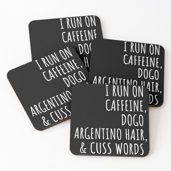 Item preview, Coffee & dogo argentino & cuss words designed and sold by good vibes clothing.