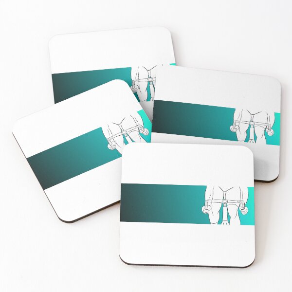 Item preview, Crit Cyclist Front Line Art Turquoise Gradient designed and sold by RabeDesigns.