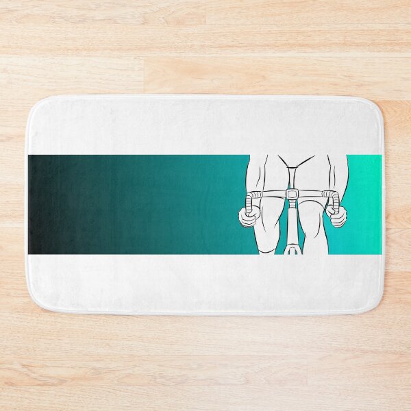 Item preview, Crit Cyclist Front Line Art Turquoise Gradient designed and sold by RabeDesigns.