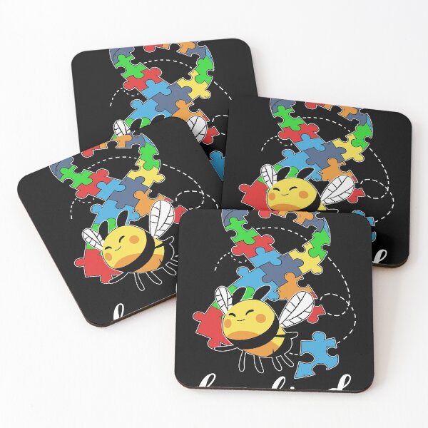 Item preview, Bee Kind Beautiful Autism Awareness Gift gift design Puzzle product designed and sold by Lisbob.