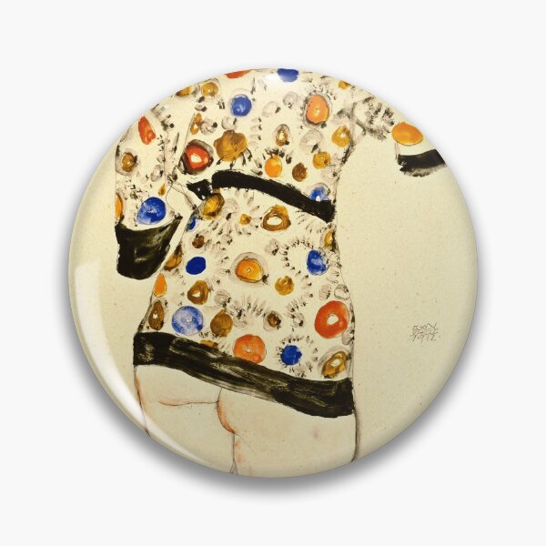 Item preview, Egon Schiele - Standing Woman In A Patterned Blouse  designed and sold by artcenter.