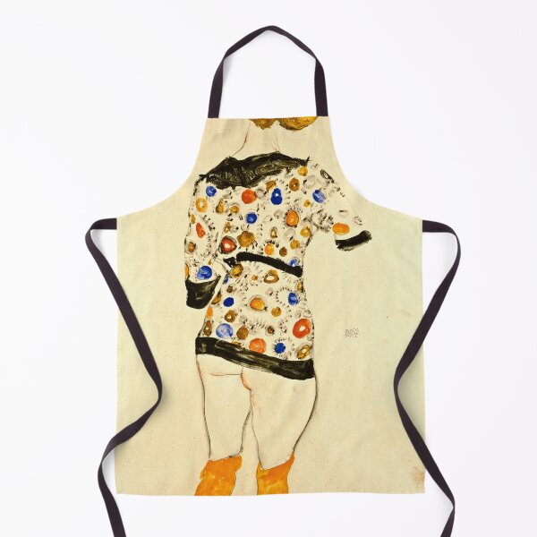 Item preview, Egon Schiele - Standing Woman In A Patterned Blouse designed and sold by artcenter.