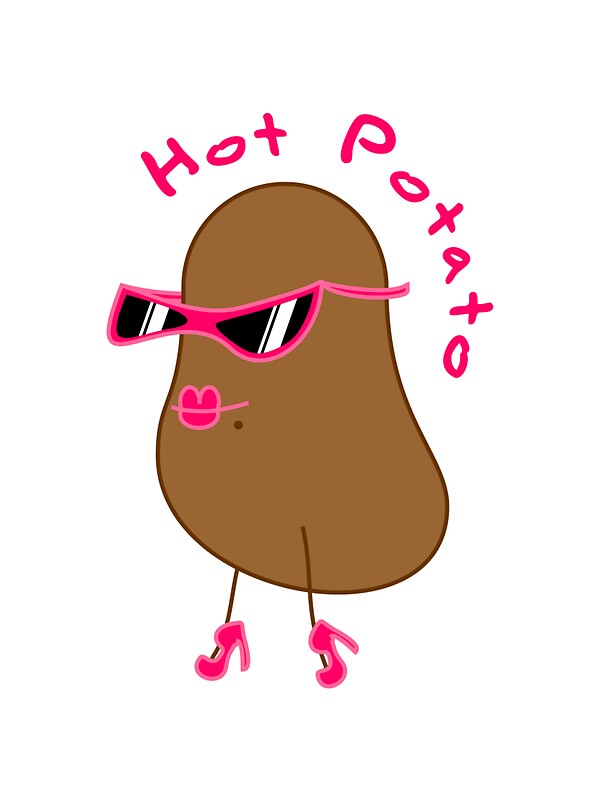 Hot Potato Illustration Stickers By Craftmonsters Redbubble 9449