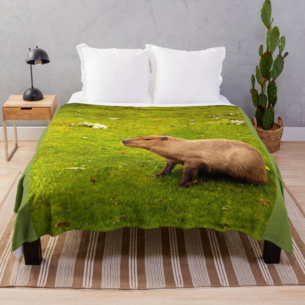 Capybara Throw Blanket