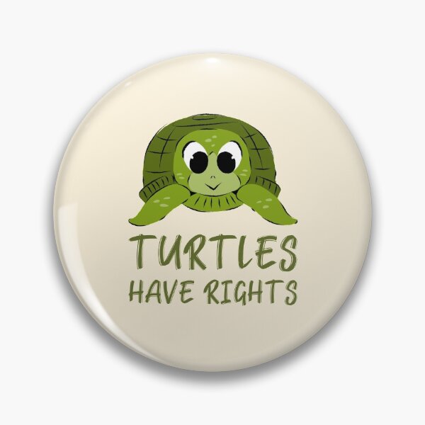Item preview, Turtles Have Rights Baby Turtle designed and sold by Telle Garcia.