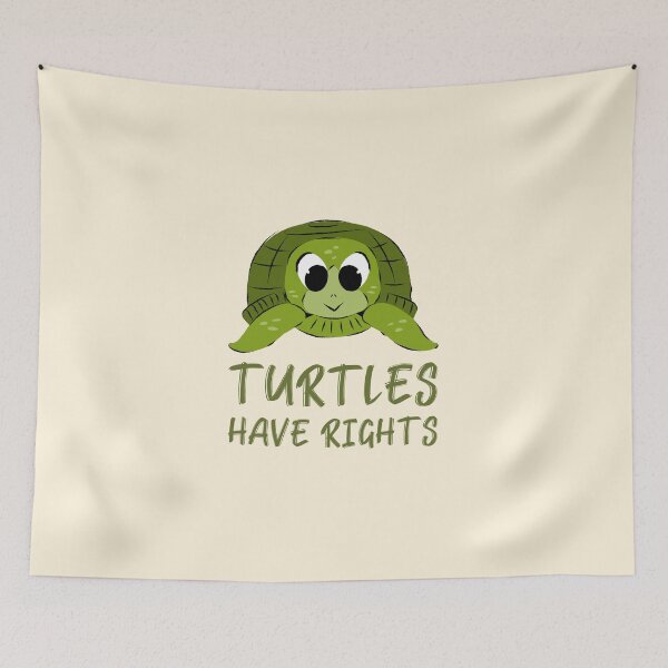 Item preview, Turtles Have Rights Baby Turtle designed and sold by Telle Garcia.