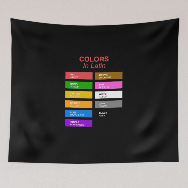 Item preview, Latin Colors - Colors in Latin designed and sold by HiddenVerb.