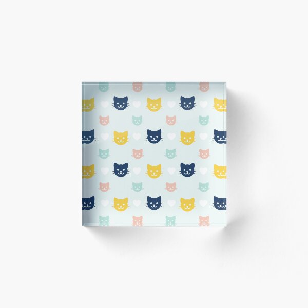 Item preview, Patrón de gato gatito colorido designed and sold by LightInTheDark.