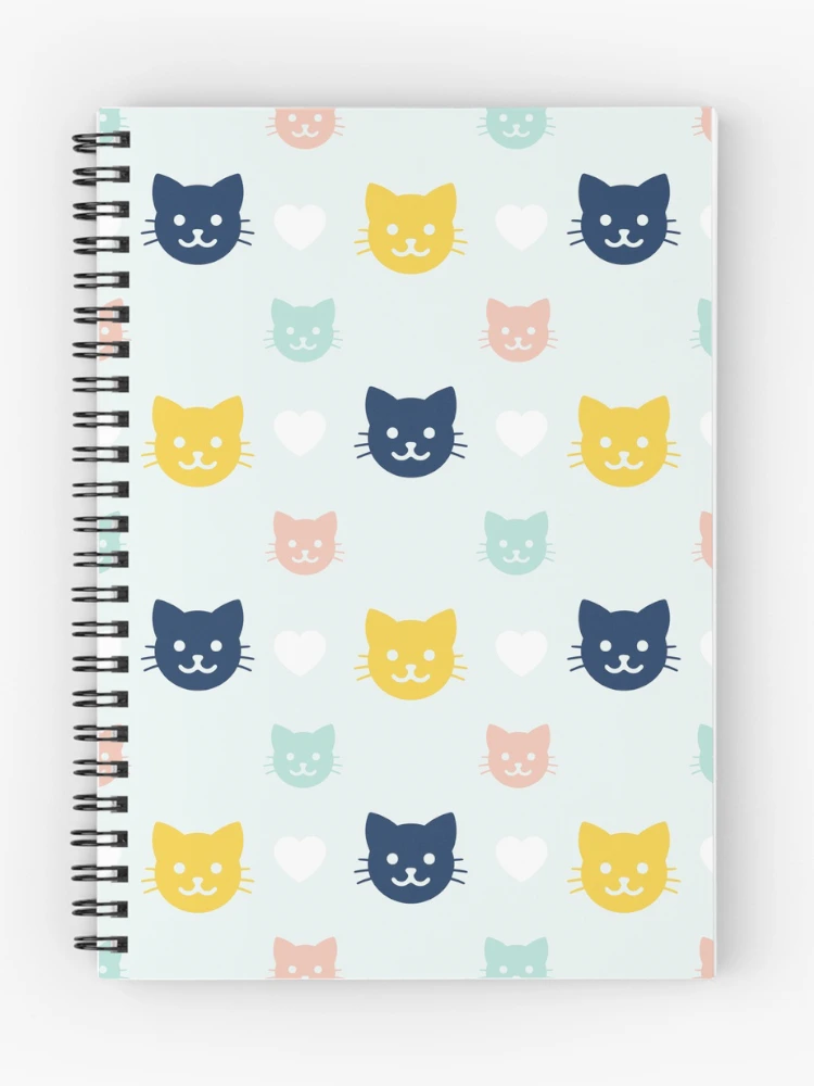 Thumbnail 1 of 3, Journal, Colorful Kitty Cat Pattern designed and sold by LightInTheDark.