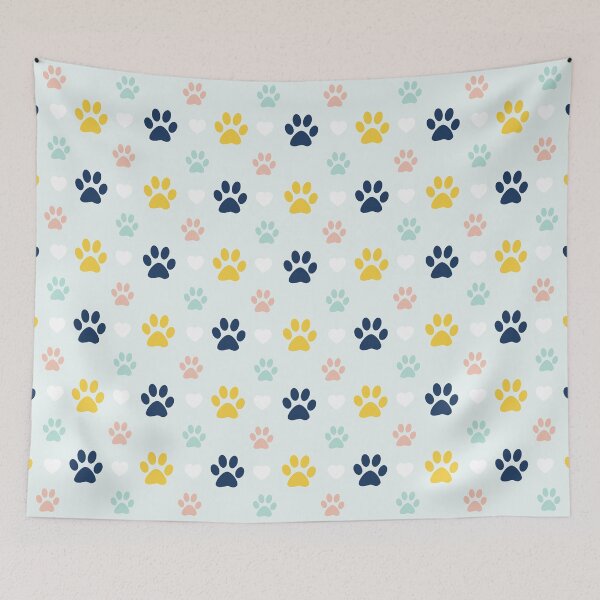Item preview, Colorful Puppy Dog Paw Pattern designed and sold by LightInTheDark.