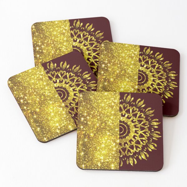 Item preview, Golden Shimmery Mandala (Solid Brown) designed and sold by Dipwins-20.