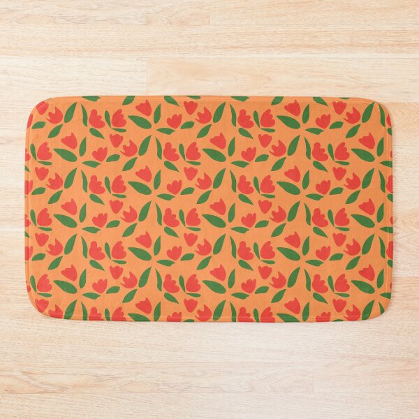 Item preview, Rose Floral Pattern in Orange designed and sold by 1604techni.