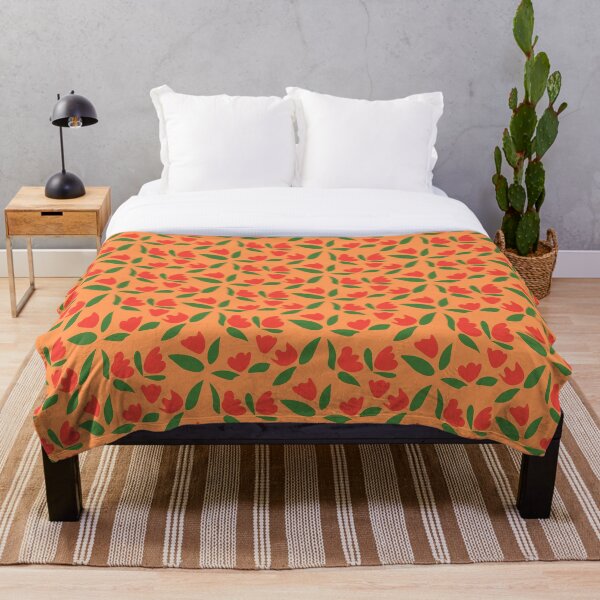 Item preview, Rose Floral Pattern in Orange designed and sold by 1604techni.
