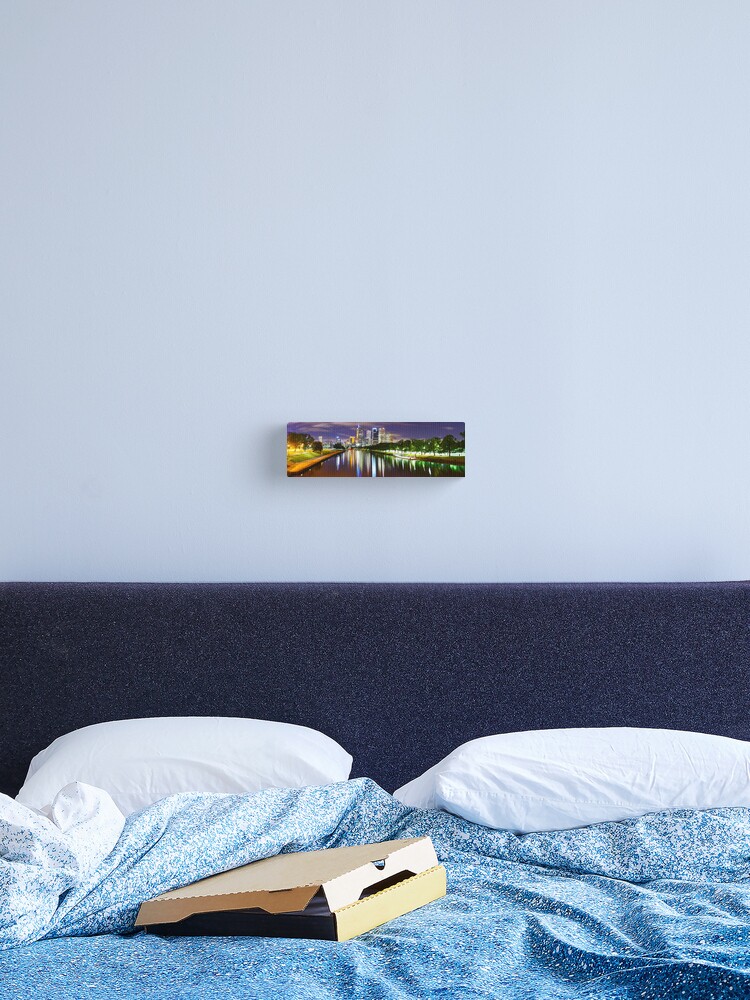 Thumbnail 2 of 3, Canvas Print, Yarra River by Night, Melbourne, Victoria, Australia designed and sold by Chockstone.