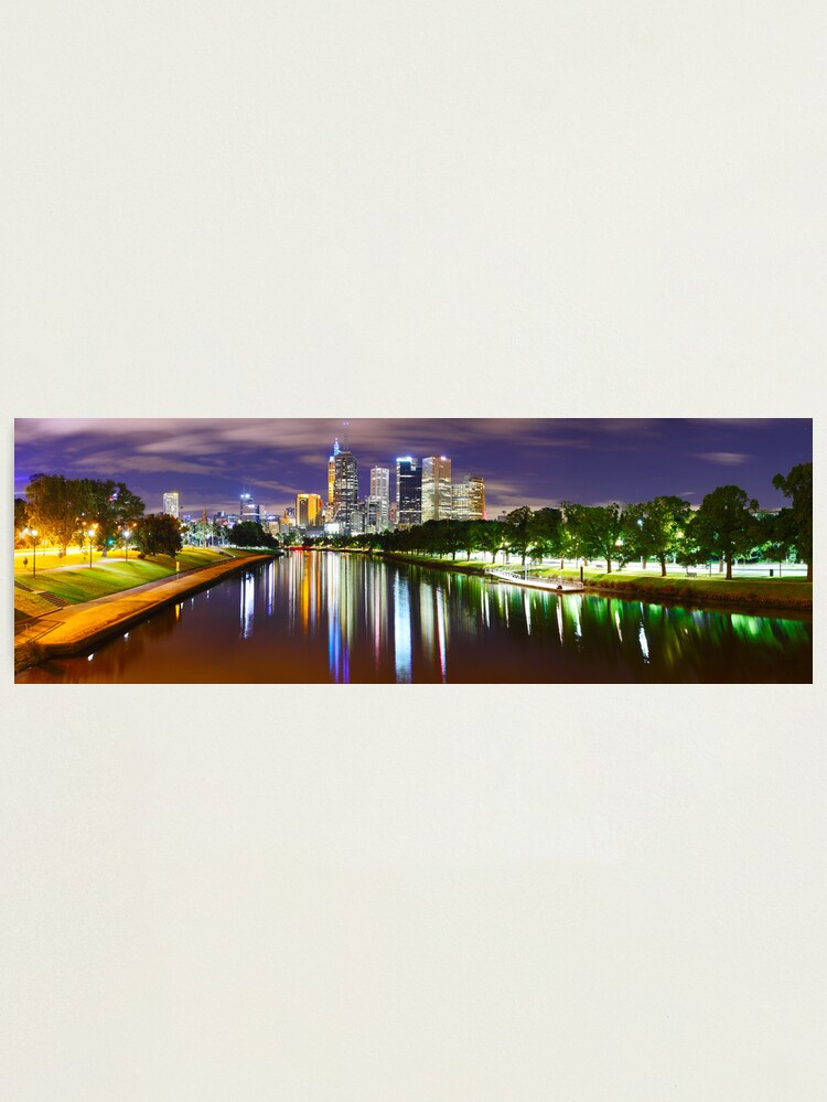 Alternate view of Yarra River by Night, Melbourne, Victoria, Australia Photographic Print