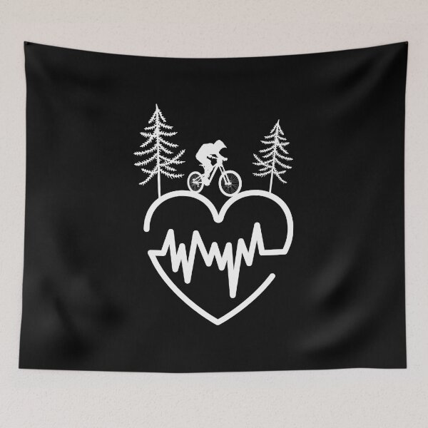 Item preview, Mountain Bike Heartbeat, Mountain Biking, Tree designed and sold by bas19101.