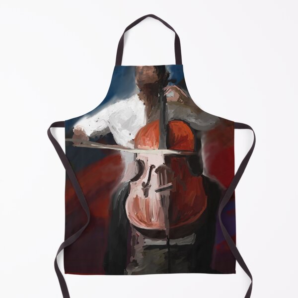 Item preview, cellist playing Cello abstract painting designed and sold by KARTICK DUTTA.