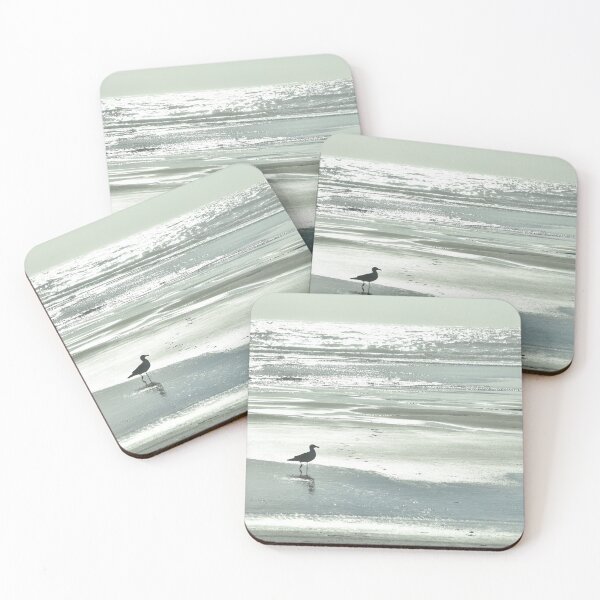 Item preview, BIRDIE WALKING ON THE BEACH AT SUNSET designed and sold by Teresa Chipperfield.