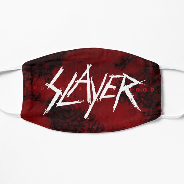 red fire in hell Flat Mask