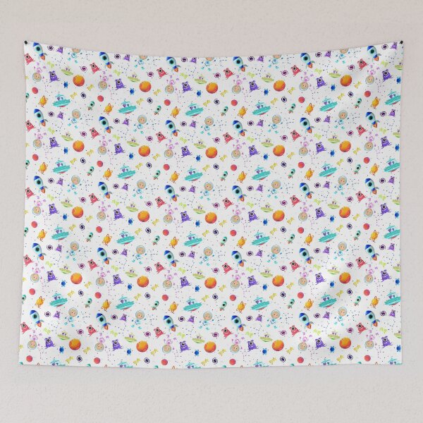 Item preview, Watercolour Space Pattern designed and sold by SquinkCreative.
