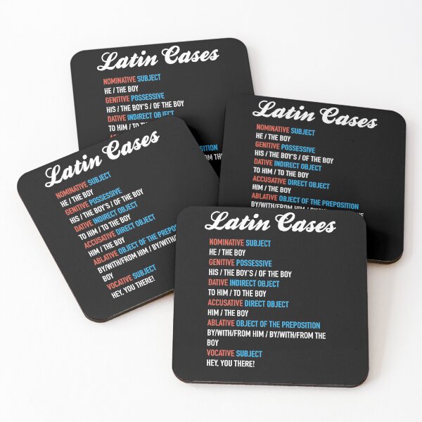 Item preview, Latin Cases - Nominative Dative Accusative Etc designed and sold by HiddenVerb.