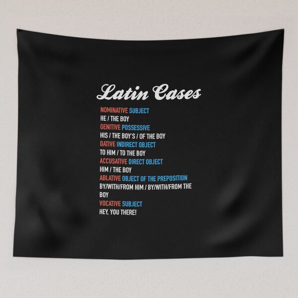 Item preview, Latin Cases - Nominative Dative Accusative Etc designed and sold by HiddenVerb.