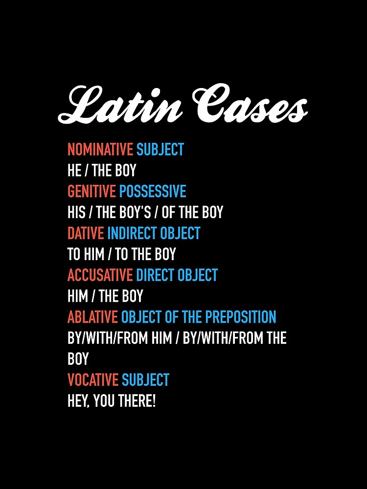 nominative latin endings