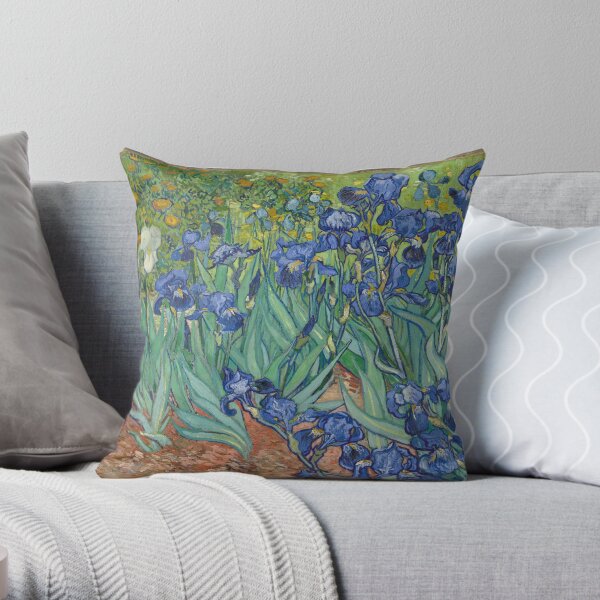 Irises by Vincent Van Gogh Throw Pillow